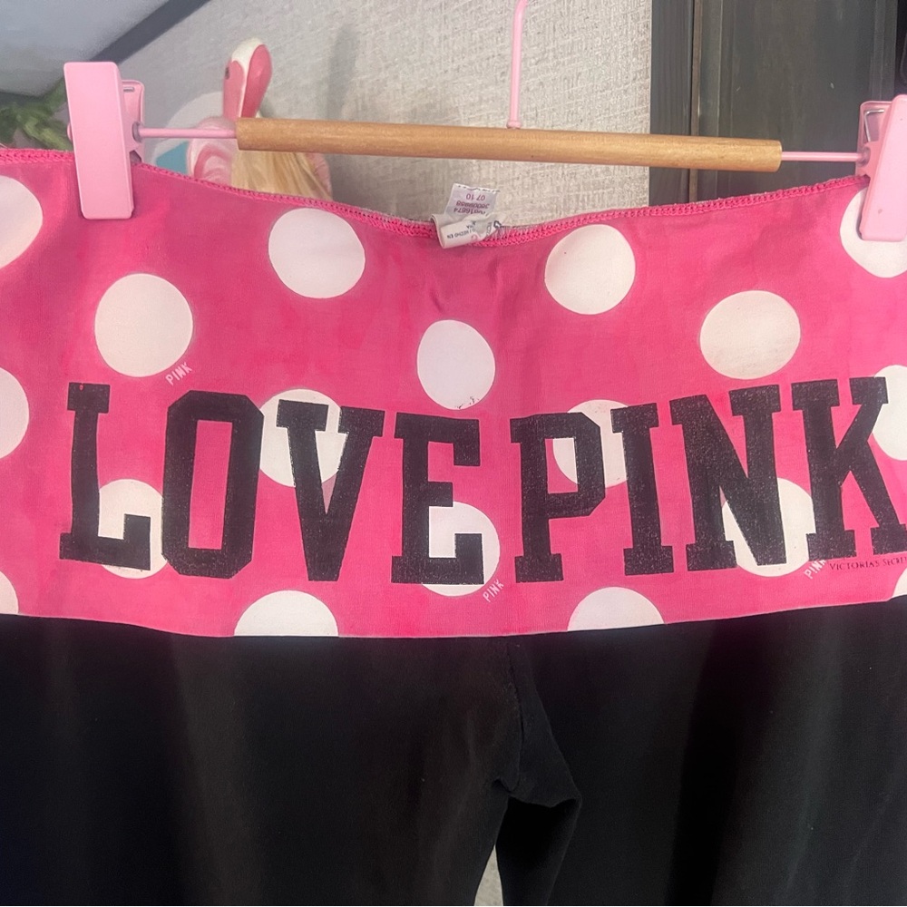 VS Pink Fold Over Leggings - Picture 3 of 10